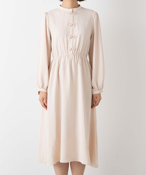 WEGO（ウィゴー）の「WEGO/チャイナロングワンピース（ワンピース・レディース・アイボリー/グリーン/ブラック・FREE）」の6枚目の写真