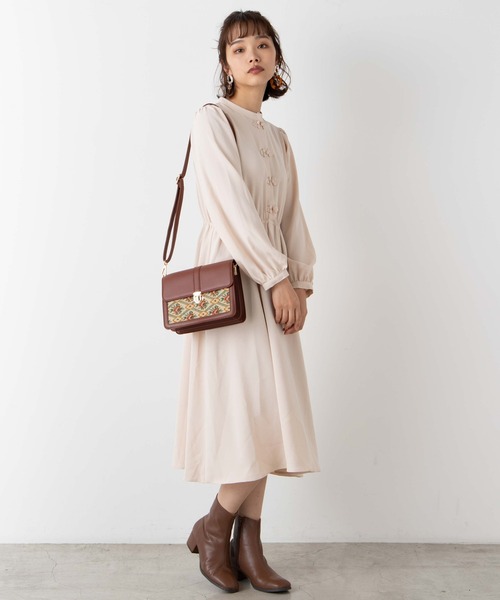 WEGO（ウィゴー）の「WEGO/チャイナロングワンピース（ワンピース・レディース・アイボリー/グリーン/ブラック・FREE）」の13枚目の写真