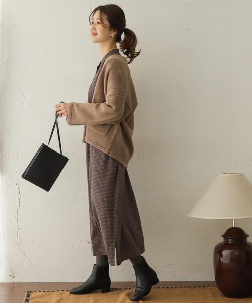 URBAN RESEARCH DOORS（アーバンリサーチドアーズ）の「ローゲージアウトポケットカーデ（カーディガン/ボレロ・レディース・アイボリー/ブルー/モカ・ONE）」の15枚目の写真