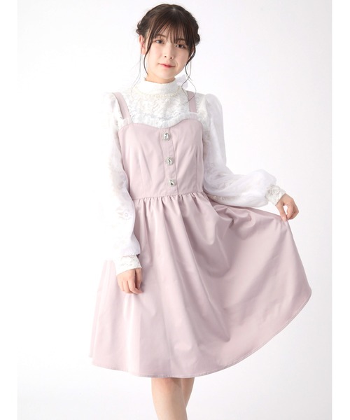 ワンピース Ankフリルジャンスカ ワンピース Ank Rouge アンクルージュ のファッション