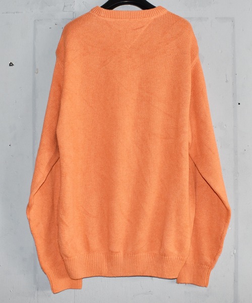 TOMMY HILFIGER（トミーヒルフィガー）の「【ヴィンテージ古着】TOMMY HILFIGER/トミーヒルフィガー コットンセーター（ニット/セーター・メンズ・オレンジ・LARGE）」の2枚目の写真