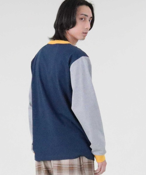 Champion（チャンピオン）の「【Champion】クレイジーロンＴ（Tシャツ/カットソー・メンズ・ホワイト/ベージュ/ネイビー・M/L/XL）」の21枚目の写真