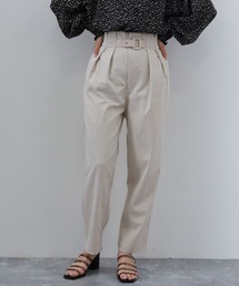 ベルトアクセント２タックパンツ