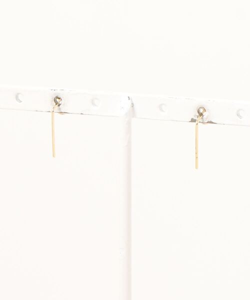 Fun & Daily（ファンアンドデイリー）の「F&D : スモールハートラインピアス（ピアス（両耳用）・レディース・シルバー/ゴールド・FREE）」の3枚目の写真