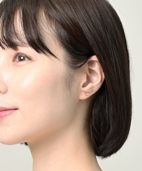 Fun & Daily（ファンアンドデイリー）の「F&D : スモールハートラインピアス（ピアス（両耳用）・レディース・シルバー/ゴールド・FREE）」の10枚目の写真