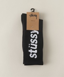 【STUSSY / ステューシー】 Helvetica Jacuquard Crew Socks