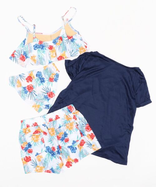 RUSTY/ラスティー 水着 4点セット 水陸両用 UVカット RUSTY/ラスティー 4点セット 水着 水陸両用 UVカット 925805