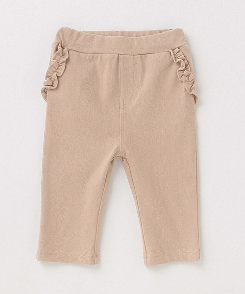 petit main（プティマイン）の「ストレッチ７分丈パンツ（スウェットパンツ・キッズ・ブラック/ライトカーキ/ライトベージュ/サックスブルー/ライトピンク・120cm/80ｃｍ/90cm/130cm/110cm/100cm）」の5枚目の写真