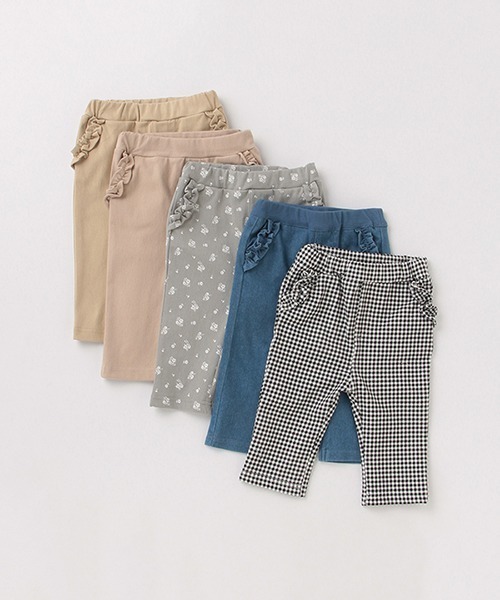 petit main（プティマイン）の「ストレッチ７分丈パンツ（スウェットパンツ・キッズ・ブラック/ライトカーキ/ライトベージュ/サックスブルー/ライトピンク・120cm/80ｃｍ/90cm/130cm/110cm/100cm）」の18枚目の写真
