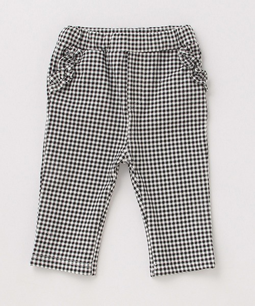 petit main（プティマイン）の「ストレッチ７分丈パンツ（スウェットパンツ・キッズ・ブラック/ライトカーキ/ライトベージュ/サックスブルー/ライトピンク・120cm/80ｃｍ/90cm/130cm/110cm/100cm）」の7枚目の写真