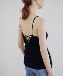 MADEMOISELLE ROPE' | バックレースアップブラキャミソール(キャミソール)