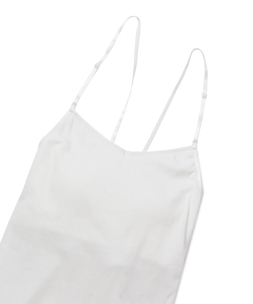 MADEMOISELLE ROPE'（マドモアゼル ロペ）の「バックレースアップブラキャミソール（キャミソール・レディース・ホワイト/ブラック・38）」の5枚目の写真