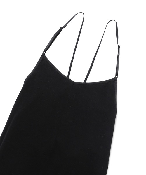 MADEMOISELLE ROPE'（マドモアゼル ロペ）の「バックレースアップブラキャミソール（キャミソール・レディース・ホワイト/ブラック・38）」の6枚目の写真