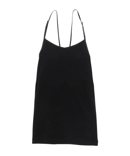 MADEMOISELLE ROPE'（マドモアゼル ロペ）の「バックレースアップブラキャミソール（キャミソール・レディース・ホワイト/ブラック・38）」の7枚目の写真