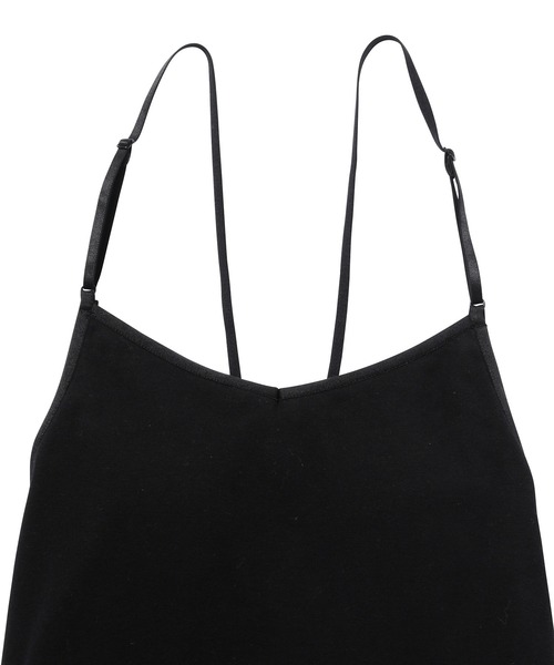 MADEMOISELLE ROPE'（マドモアゼル ロペ）の「バックレースアップブラキャミソール（キャミソール・レディース・ホワイト/ブラック・38）」の9枚目の写真