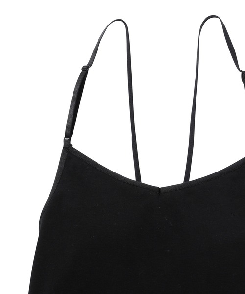 MADEMOISELLE ROPE'（マドモアゼル ロペ）の「バックレースアップブラキャミソール（キャミソール・レディース・ホワイト/ブラック・38）」の10枚目の写真