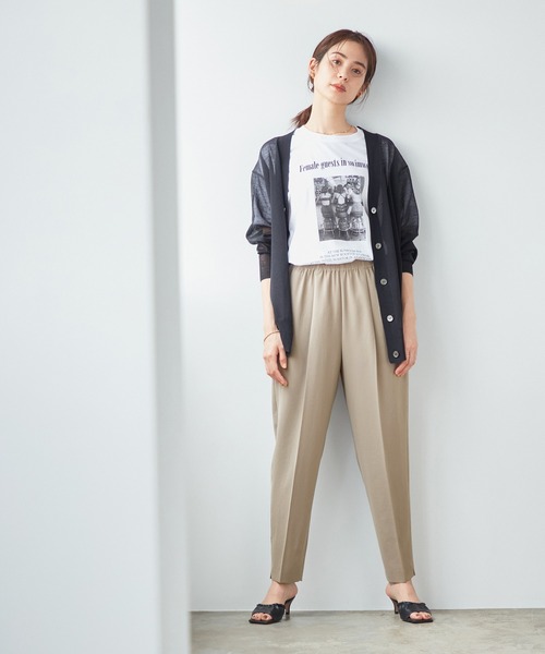 ROPE'（ロペ）の「イージーストレッチスラックスパンツ（スラックス・レディース・ブラック/ベージュ系その他/ブルー系その他4/イエロー・36/38）」の18枚目の写真