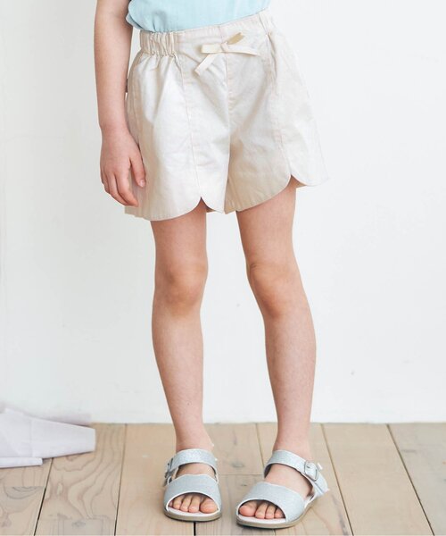 apres les cours（アプレレクール）の「花びらカットショートパンツ（その他パンツ・キッズ・ネイビー/オレンジ/インディゴブルー/グリーン/アイボリー・90/100/110/120/80/130/140）」の2枚目の写真