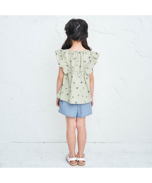 apres les cours（アプレレクール）の「花びらカットショートパンツ（その他パンツ・キッズ・ネイビー/オレンジ/インディゴブルー/グリーン/アイボリー・90/100/110/120/80/130/140）」の7枚目の写真