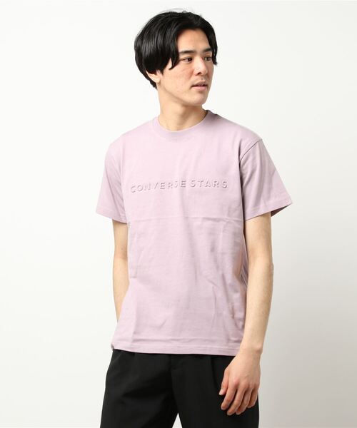CONVERSE STARS（コンバーススターズ）の「エンボスロゴTシャツ（Tシャツ/カットソー・メンズ・ブルー/パープル/ホワイト・SMALL）」の3枚目の写真