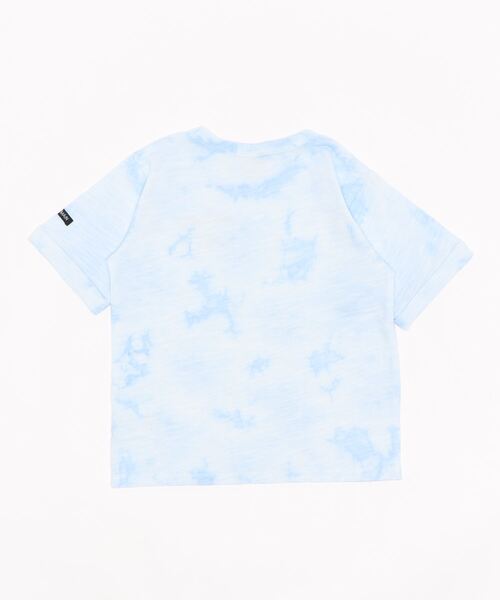 petit main(プティマイン)の「抗菌防臭ロゴプリントTシャツ(Tシャツ/カットソー・キッズ・サックスブルー/オフホワイト/オレンジ・110cm/120cm/80cm/90cm/100cm/130cm)」の4枚目の写真