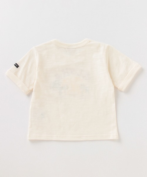 petit main(プティマイン)の「抗菌防臭ロゴプリントTシャツ(Tシャツ/カットソー・キッズ・サックスブルー/オフホワイト/オレンジ・110cm/120cm/80cm/90cm/100cm/130cm)」の11枚目の写真