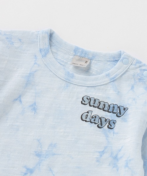 petit main(プティマイン)の「抗菌防臭ロゴプリントTシャツ(Tシャツ/カットソー・キッズ・サックスブルー/オフホワイト/オレンジ・110cm/120cm/80cm/90cm/100cm/130cm)」の5枚目の写真