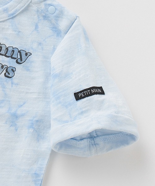 petit main(プティマイン)の「抗菌防臭ロゴプリントTシャツ(Tシャツ/カットソー・キッズ・サックスブルー/オフホワイト/オレンジ・110cm/120cm/80cm/90cm/100cm/130cm)」の6枚目の写真