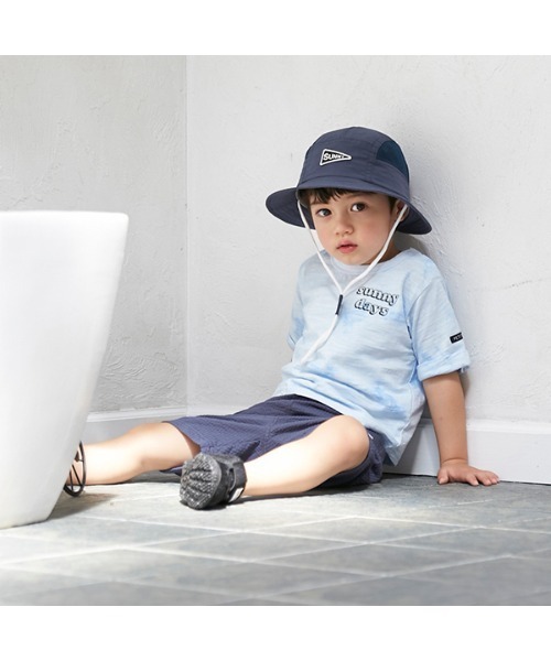 petit main(プティマイン)の「抗菌防臭ロゴプリントTシャツ(Tシャツ/カットソー・キッズ・サックスブルー/オフホワイト/オレンジ・110cm/120cm/80cm/90cm/100cm/130cm)」の17枚目の写真