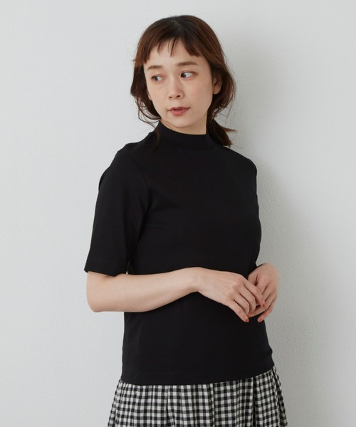 Libra Cue(リブラ キュー)の「ボトルネックプルオーバー(Tシャツ/カットソー・レディース・ベージュ/ブラック/ネイビー・FREE)」の5枚目の写真