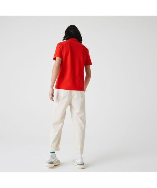 LACOSTE(ラコステ)の「切り替えピンボーダーオーガニックコットンポロシャツ(ポロシャツ・メンズ・ベージュ/ネイビー/レッド・2/4/3/5)」の5枚目の写真