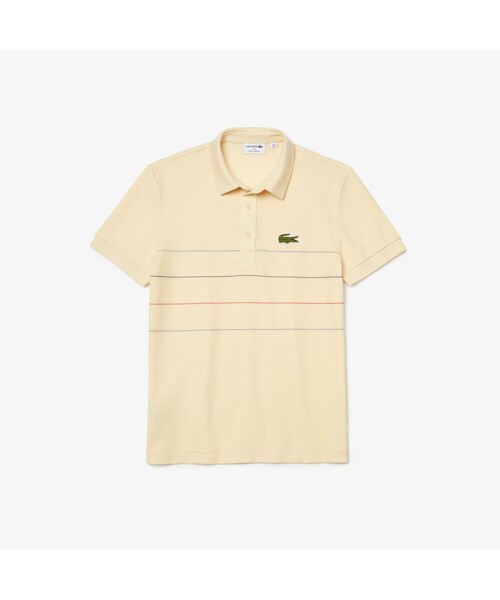LACOSTE(ラコステ)の「切り替えピンボーダーオーガニックコットンポロシャツ(ポロシャツ・メンズ・ベージュ/ネイビー/レッド・2/4/3/5)」の10枚目の写真