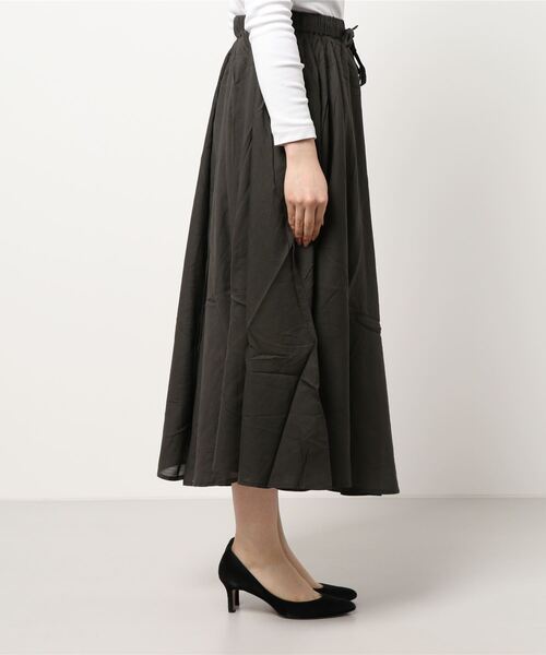 Samansa Mos2（サマンサ モスモス）の「サーキュラースカート（スカート・レディース・パープル/キナリ/グリーン/チャコール・ﾌﾘ-）」の5枚目の写真