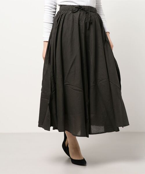 Samansa Mos2（サマンサ モスモス）の「サーキュラースカート（スカート・レディース・パープル/キナリ/グリーン/チャコール・ﾌﾘ-）」の10枚目の写真