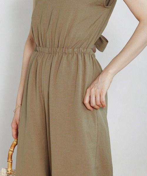 Crisp（クリスプ）の「バックリボンオールインワン（つなぎ/オールインワン・レディース・ブラウン/オートミール・FREE）」の18枚目の写真