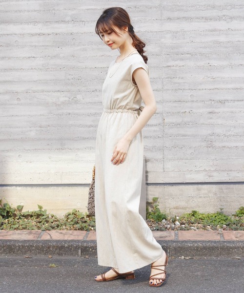 Crisp（クリスプ）の「バックリボンオールインワン（つなぎ/オールインワン・レディース・ブラウン/オートミール・FREE）」の21枚目の写真