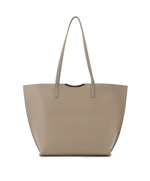 Perfect Suit FActory（パーフェクトスーツファクトリー）の「金具付きト－トバッグ　ベージュ/カーキ/ブラック（トートバッグ・レディース・カーキ/ベージュ/ブラック・FREE）」の2枚目の写真