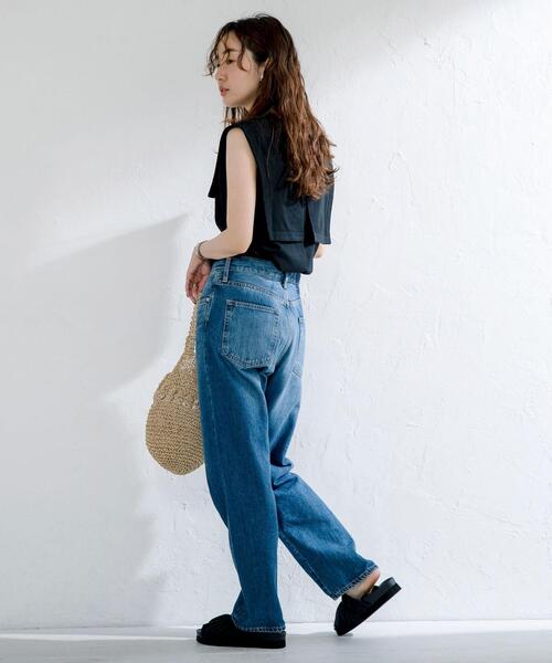 coen（コーエン）の「セーラーノースリーブTシャツ（タンクトップ・レディース・ライラック/ベージュ/ブラック・MEDIUM/LARGE）」の18枚目の写真