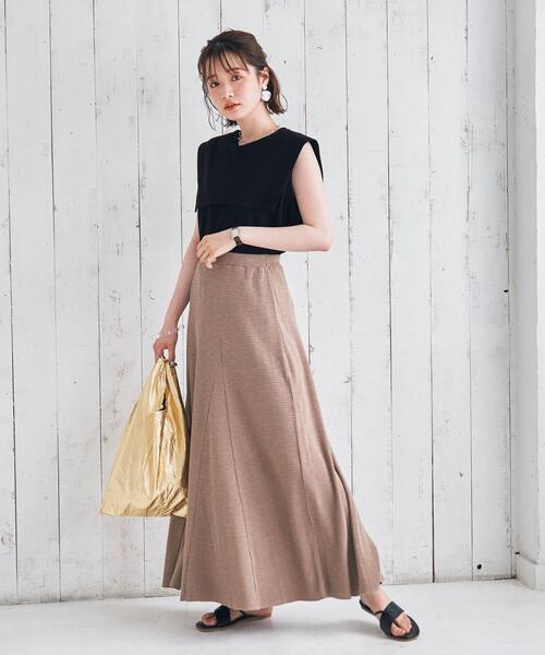 coen（コーエン）の「セーラーノースリーブTシャツ（タンクトップ・レディース・ライラック/ベージュ/ブラック・MEDIUM/LARGE）」の13枚目の写真