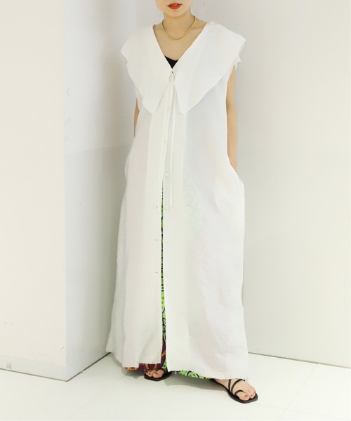 ワンピース Vincennes Belted Big Collar Dress Vincennes Belted Big Collar Dress ワンピース