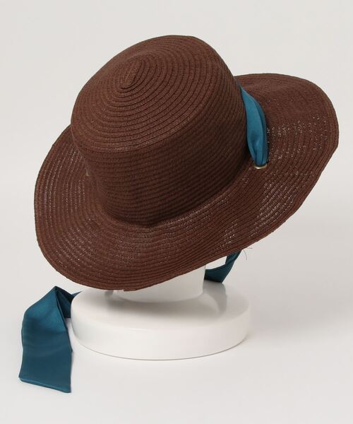 チャイハネ（チャイハネ）の「【チャイハネ】ロングリボン ウィラハット（ハット・レディース・オレンジ/ブルー・FREE）」の4枚目の写真