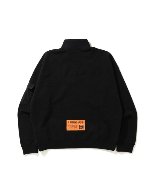 A BATHING APE（アベイシングエイプ）の「STAND COLLAR LOOSE FIT SWEAT M（スウェット・メンズ・ブラック/オリーブ・X-LARGE/LARGE/MEDIUM/XX-LARGE/SMALL）」の6枚目の写真