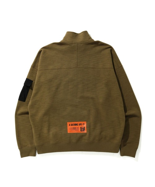 A BATHING APE（アベイシングエイプ）の「STAND COLLAR LOOSE FIT SWEAT M（スウェット・メンズ・ブラック/オリーブ・X-LARGE/LARGE/MEDIUM/XX-LARGE/SMALL）」の10枚目の写真