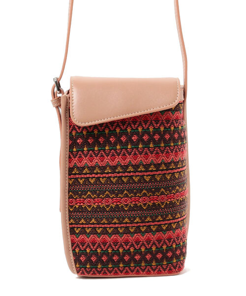 Ray BEAMS(レイビームス)の「the dilettante × Ray BEAMS / 別注 ショルダーバッグ(ショルダーバッグ・レディース・グリーン/レッド・ONE SIZE)」の4枚目の写真