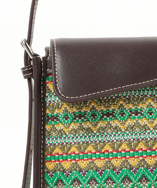 Ray BEAMS(レイビームス)の「the dilettante × Ray BEAMS / 別注 ショルダーバッグ(ショルダーバッグ・レディース・グリーン/レッド・ONE SIZE)」の10枚目の写真