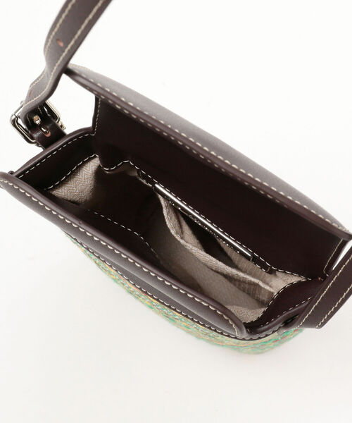 Ray BEAMS(レイビームス)の「the dilettante × Ray BEAMS / 別注 ショルダーバッグ(ショルダーバッグ・レディース・グリーン/レッド・ONE SIZE)」の12枚目の写真