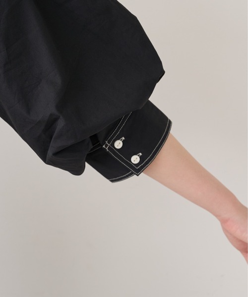 natural couture（ナチュラルクチュール）の「【WEB限定】ノーカラーシャツワンピース（ワンピース・レディース・ブラック/ベージュ/オフホワイト・FREE）」の17枚目の写真