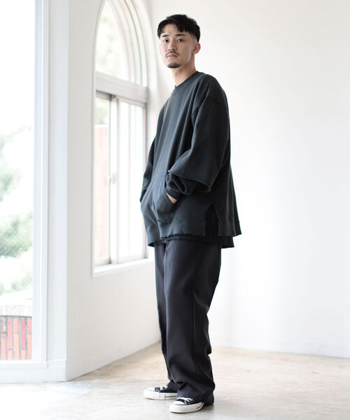 BEAMS(ビームス)の「BEAMS / ツイル ワーク スラックス(スラックス・メンズ・チャコールグレー/ベージュ・SMALL/MEDIUM/LARGE/X-LARGE)」の4枚目の写真