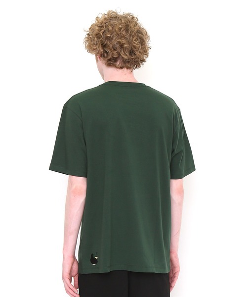 Design Tshirts Store graniph（デザイン　ティーシャツ　ストア　グラニフ）の「カモカモフレンズ｜刺繍Tシャツ（Tシャツ/カットソー・メンズ・グリーン・SMALL/MEDIUM/LARGE/X-LARGE/X-SMALL）」の3枚目の写真