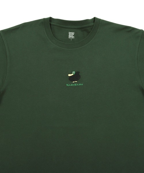 Design Tshirts Store graniph（デザイン　ティーシャツ　ストア　グラニフ）の「カモカモフレンズ｜刺繍Tシャツ（Tシャツ/カットソー・メンズ・グリーン・SMALL/MEDIUM/LARGE/X-LARGE/X-SMALL）」の7枚目の写真